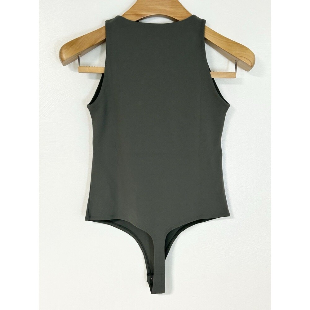 NWT Inlyric Bodysuit Butter Soft Grey Small Sleeveless Tank Top - Picture 2 of 4